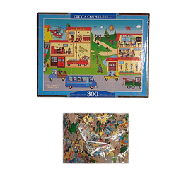 پازل 300 قطعه فنسی طرح شهر آتشنشان ها