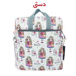 کیف لوازم کودک سیی مدل دختر پرنسس و گربه کد 226.2