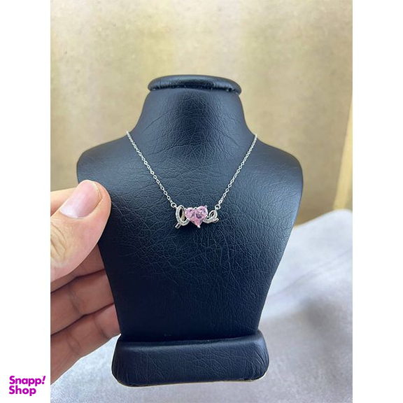 گردنبند نقره زنانه سواروسکی مدل قلب جواهری لاو کد 3698894