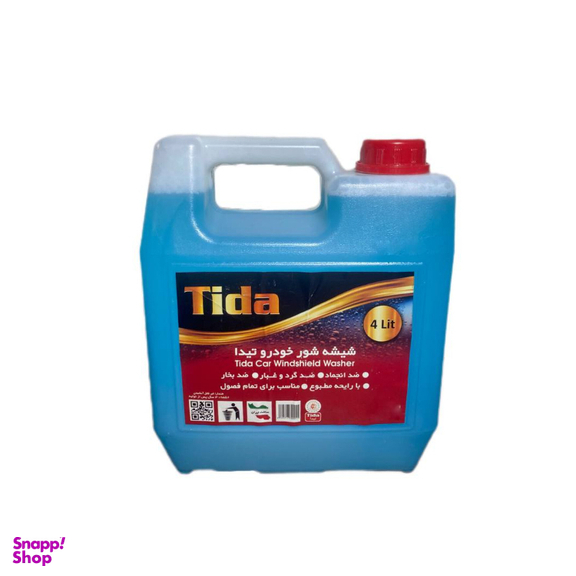 مایع شیشه شوی خودروی چهار فصل تیدا مدل 0015 حجم 4 لیتر