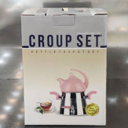 ست کتری و قوری کروپ ست مدل دنیز استیل کد 303