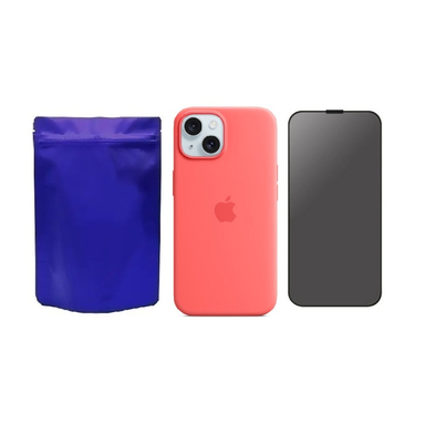 کاور گوشی موبایل مدل M-B Silicon مناسب اپل iPhone 15 به همراه محافظ صفحه نمایش Privacy