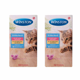 بستنی گربه وینستون مدل Lachs Hahnchen وزن 120 گرم 2 بسته 8 عددی