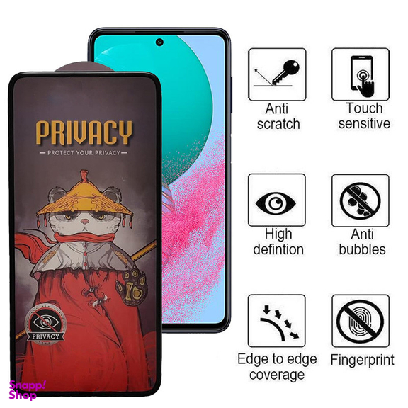 محافظ صفحه نمایش حریم شخصی اِپیکوی مدل Privacy Airbag مناسب برای گوشی موبایل سامسونگ Galaxy A73 5G/ A72 4G/5G / M54 / M53 5G/ M52 / M51/ A71/ A81/ A91 / M62/ F62/ S10 Lite/ Note 10 Lite