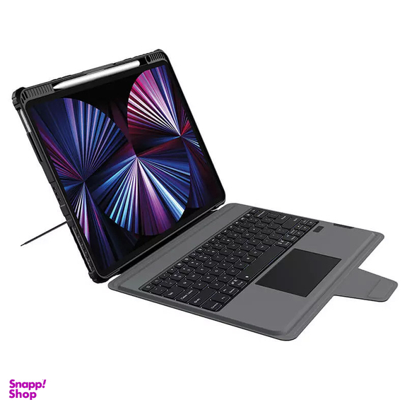 کیف کلاسوری کیبورد دار نیلکین مدل Bumper Combo Backlit Keyboard مناسب برای تبلت اپل  iPad Pro 12.9 2022/ iPad Pro 12.9 2021/ iPad Pro 12.9 2020