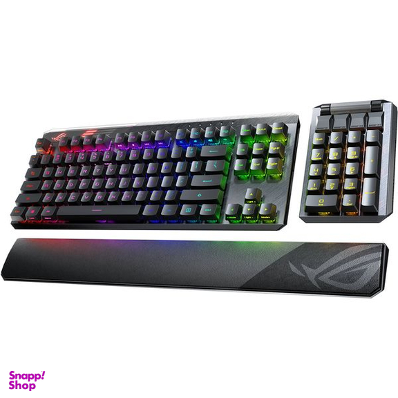کیبورد بی سیم مخصوص بازی ایسوس مدل ROG Claymore II Aura RGB