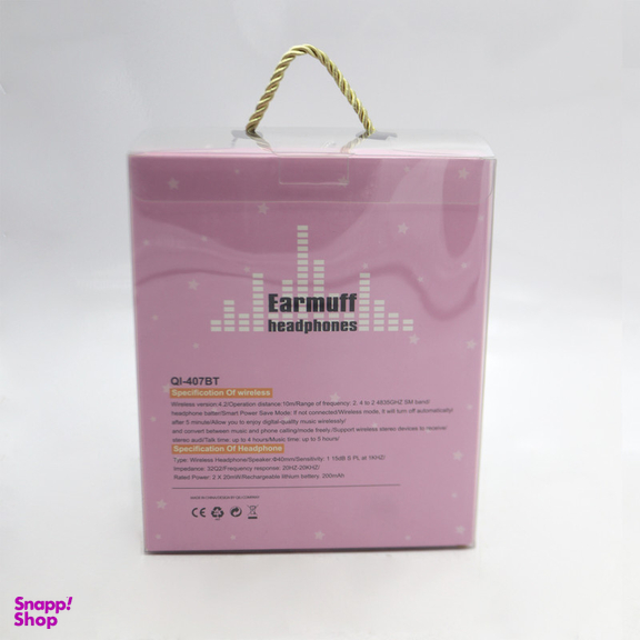 هدفون بی سیم مدل تک شاخ کد YPT-QI407BT