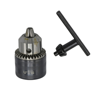 سه نظام اس تی ای مدل J513 سایز 13 میلی متر همراه با آچار سه نظام