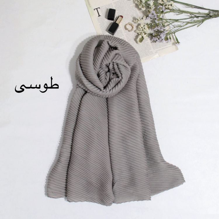 شال ساده پلیسه طرح آرمیتا کد ana9503