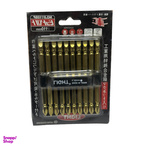 سری پیچ گوشتی دو سو چهار سو لایت مدل بلند کد SMT-LIGHT-JAPAN-8110SP بسته 10 عددی