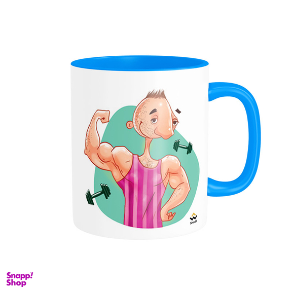 ماگ شادیت طرح لیوان خفن ترین بدن ساز دنیا کد 02