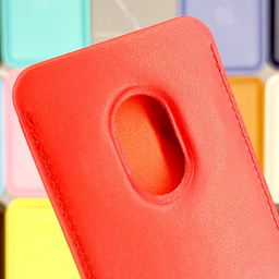 کیف جاکارتی مغناطیسی مدل اپل Leather Wallet مناسب پشت گوشی موبایل