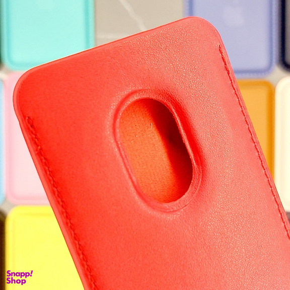 کیف جاکارتی مغناطیسی مدل اپل Leather Wallet مناسب پشت گوشی موبایل