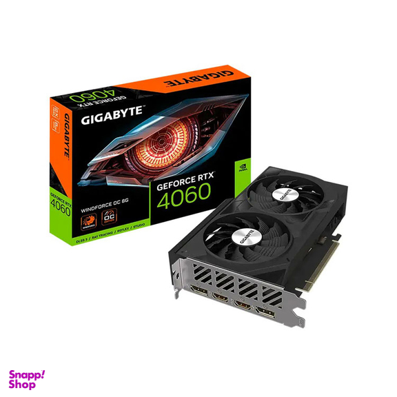 کارت گرافیک گیگابایت مدل GeForce RTX 4060 WINDFORCE OC 8G
