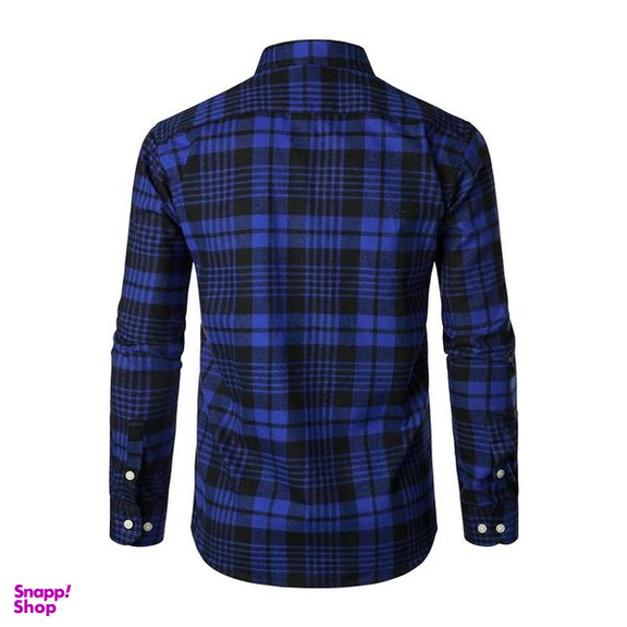 پیراهن آستین بلند مردانه هومنیتی مدل WYMSHI8080-BLUBLK