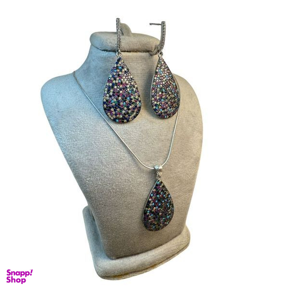 نیم ست نقره زنانه کد ROJ1388