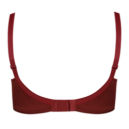 سوتین زنانه لین مدل فنردار کد 4680-741 رنگ زرشکی