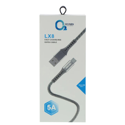 کابل تبدیل USB به لایتنینگ اکسیژن مدل LX8 طول 1 متر