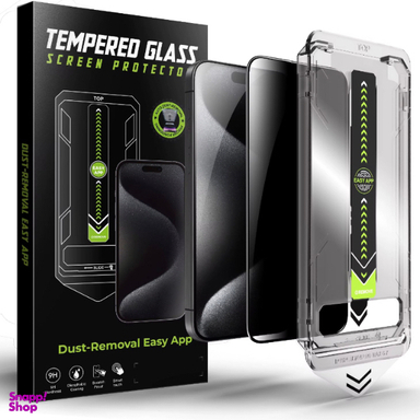 محافظ صفحه نمایش گوشی موبایل کیت نصب آسان مدل ساده مناسب اپل iPhone 15 / iPhone 16