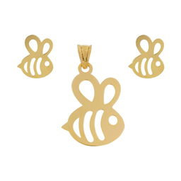 نیم ست طلا 18 عیار ماهک مدل MS0234