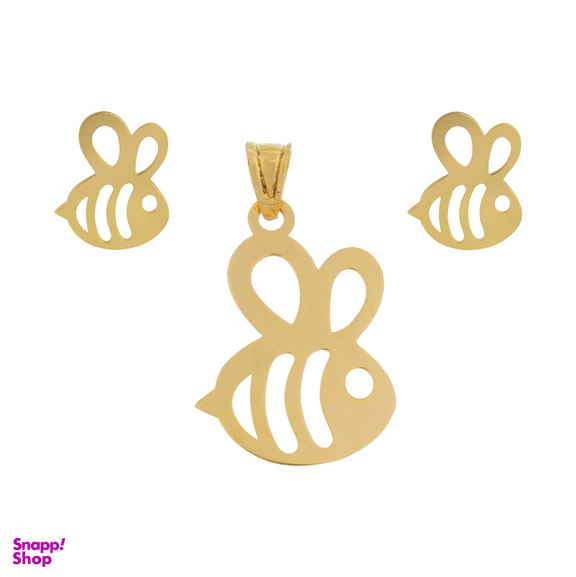 نیم ست طلا 18 عیار ماهک مدل MS0234