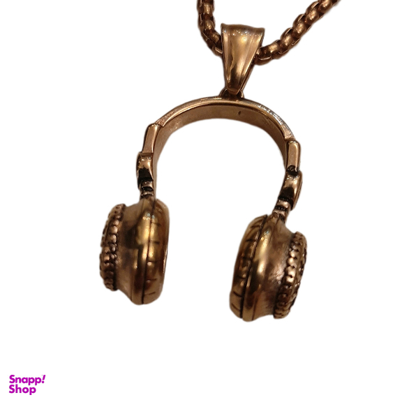 گردنبند استیل پسرانه مدل هدفون کد 59