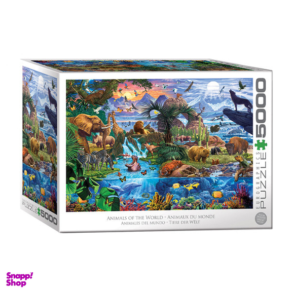 پازل 5000 تکه یوروگرافیکس پازلز مدل 8520-5881 Animals of the World