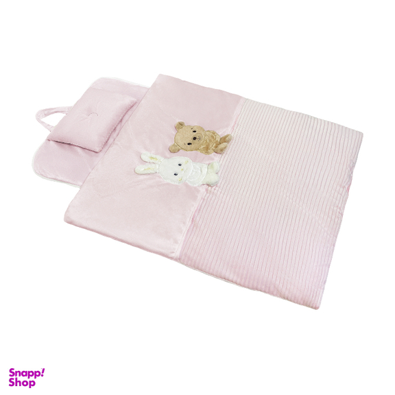 سرویس خواب 3 تکه نوزاد پینک بلو طرح خرس و خرگوش