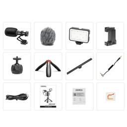 کیت میکروفون و نگهدارنده موبایل کامیکا مدل CVM-VM10-K5
