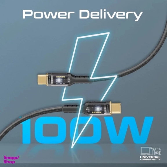 کابل شارژ Type-C پرومیت مدل LUCIDLINE-CC120 طول 1.2 متر