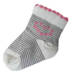 جوراب ساق کوتاه نوزادی لاندنی مدل 0402 بسته 3 عددی