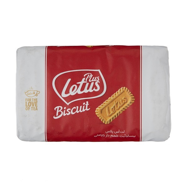 بيسکوئيت کاراملی لت آس وزن 100 گرم