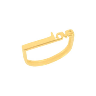 انگشتر طلا 18 عیار زنانه میو گلد طرح LOVE کد R2292 سایز 54