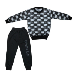 ست بلوز و شلوار راحتی پسرانه چیندکا مدل 1007