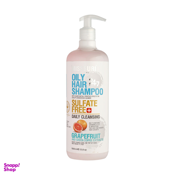 شامپو مو میسوری مدل گریپ فروت حجم 1000 میلی لیتر