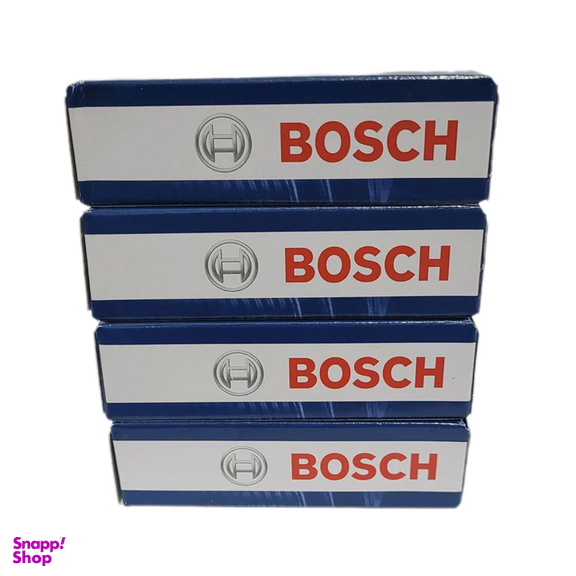 شمع خودرو بوش دو پلاتین پایه کوتاه مدل FLR8LDCU+9 بسته 4 عددی