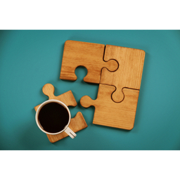 زیرلیوانی مدل پازل