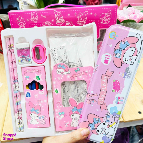 بسته لوازم تحریر مدل ملودی عروسکی کد 131 مجموعه 17 عددی