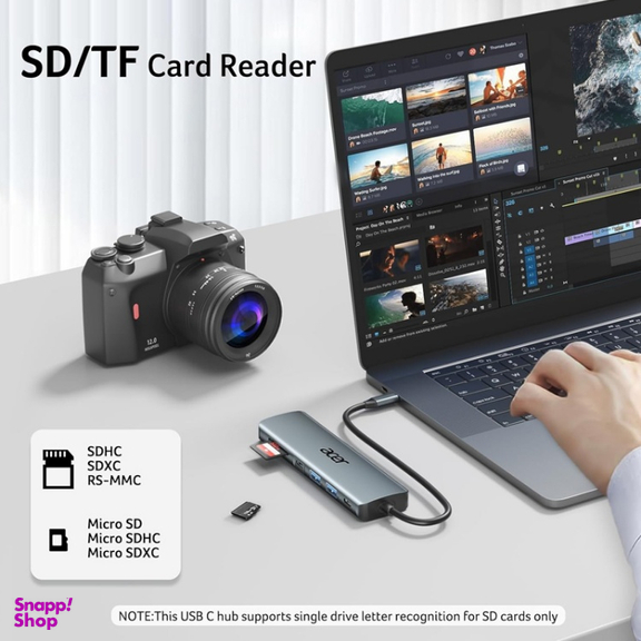 USB هاب 7 پورت Type-C ایسر مدل ODK360