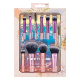 ست براش مسافرتی ده کاره به همراه کیف ریل تکنیک مدل Real Techniques Travel Mini Brush
