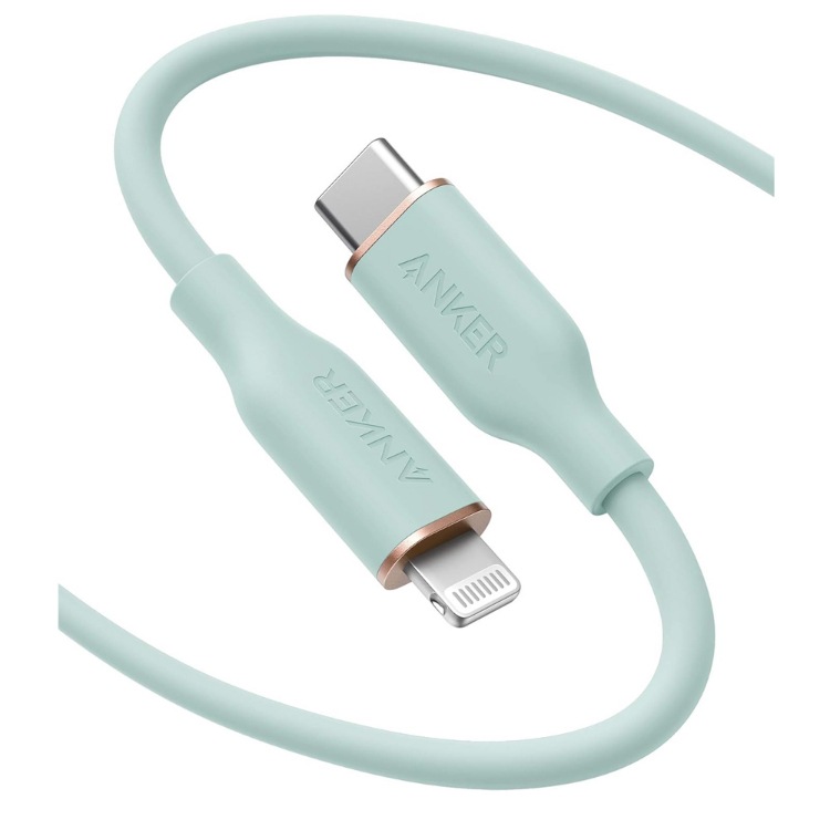 کابل دیتا Lightning به Type-C انکر مدل PowerLine III Flow طول 1.8 متر