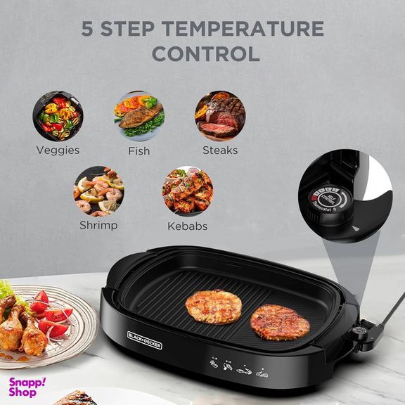 گریل برقی بلک اند دکر مدل GH1500-B5