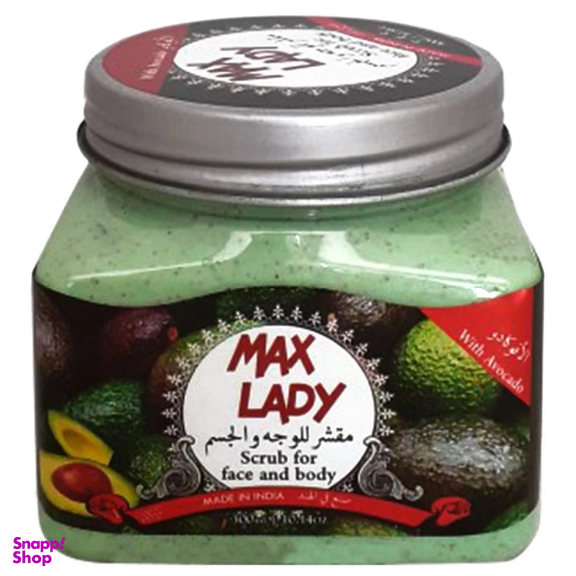 اسکراب لایه بردار مکس لیدی مدل Avocado حجم 300 میلی لیتر