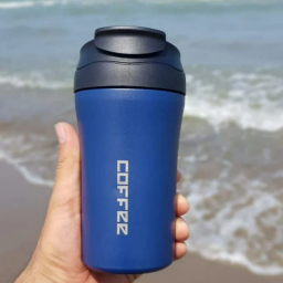ماگ سفری مدل دو قفله coffee گنجایش 0.4 لیتر