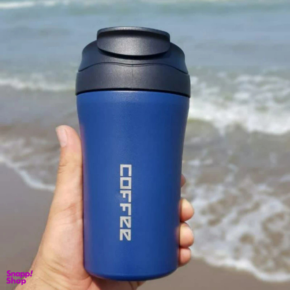 ماگ سفری مدل دو قفله coffee گنجایش 0.4 لیتر