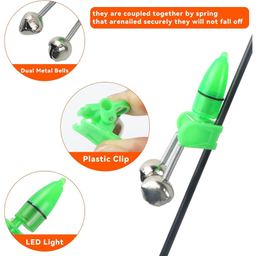 زنگوله ماهیگیری برکلی مدل چراغ دار بسته 3 عددی