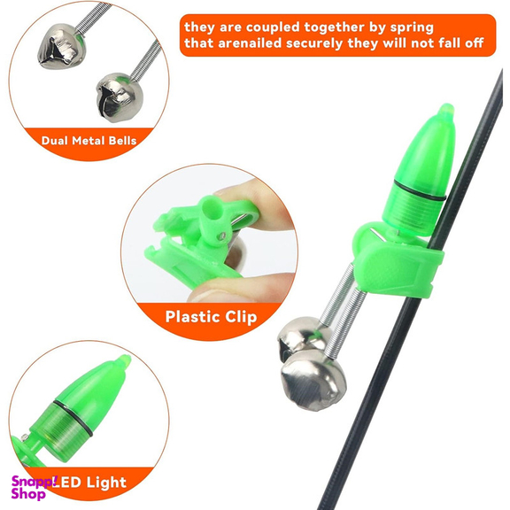 زنگوله ماهیگیری برکلی مدل چراغ دار بسته 3 عددی