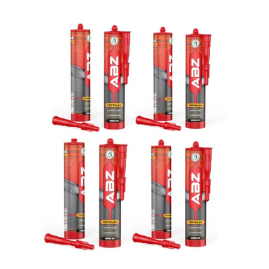 چسب آکواریوم شفاف ای بی زد کد TOPSIL45CCL شفاف بسته 8 عددی