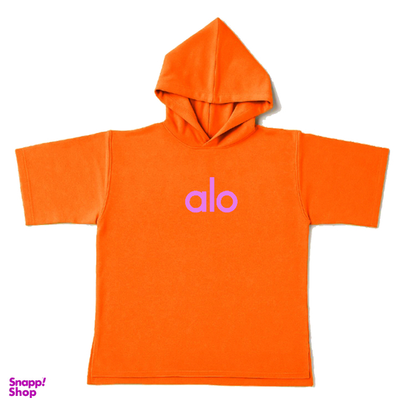 تیشرت زنانه طرح Alo کد TK3 رنگ نارنجی
