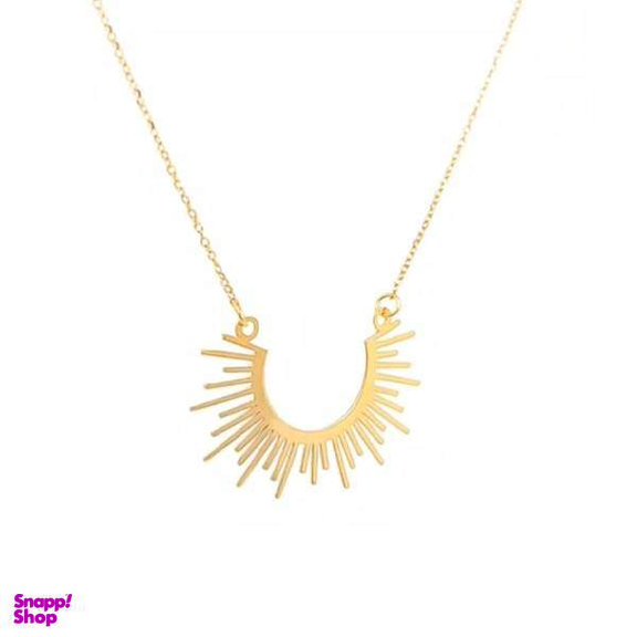 گردنبند طلا زنانه عیار 18 زنانه اپال گلد مدل خورشید G0159